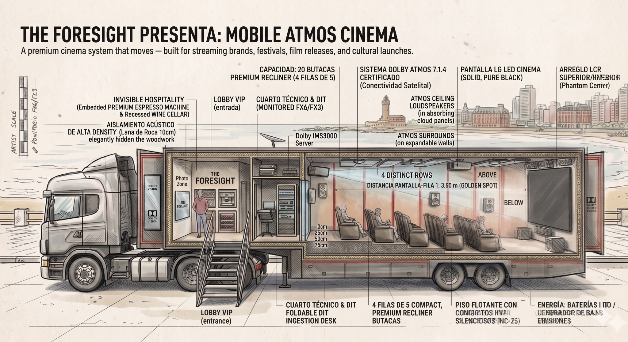 Mobile Atmos Cinema technical concept